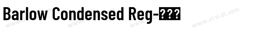 Barlow Condensed Reg字体转换
